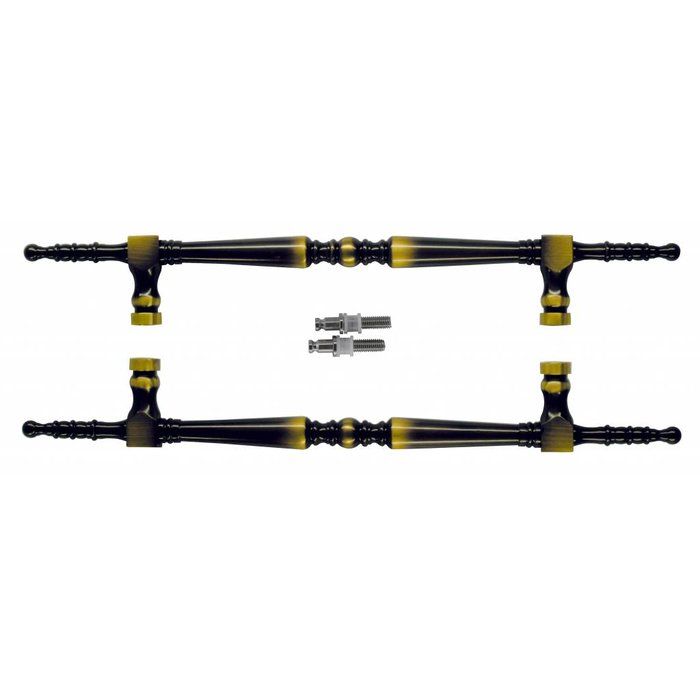 HDD Deurgreep "Rubens" T 260/418 Brons paar voor glazen deuren