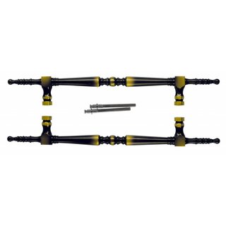 HDD Deurgreep "Rubens" Brons  - paar voor deurdikte > 3 cm