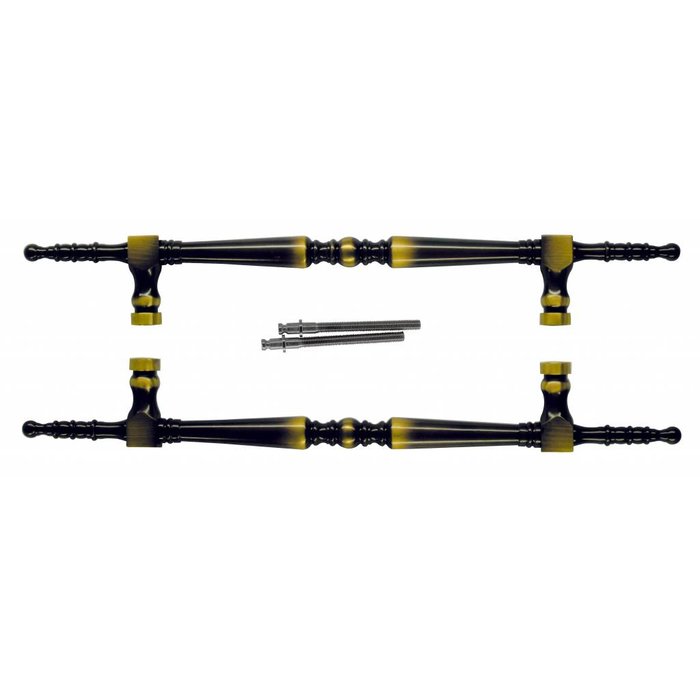 HDD Deurgreep "Rubens"  Brons - paar voor deurdikte > 3 cm