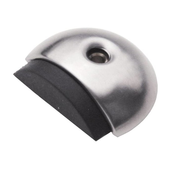 HDD Vloerdeurstop halve maan RVS vloermontage