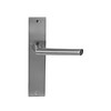 In-Door Stainless steel door handles Havana on rectangular blind shield
