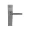 In-Door Solid stainless steel door handle Sofia on blind backplate