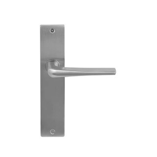 In-Door Solid stainless steel door handles Rome on blind shield