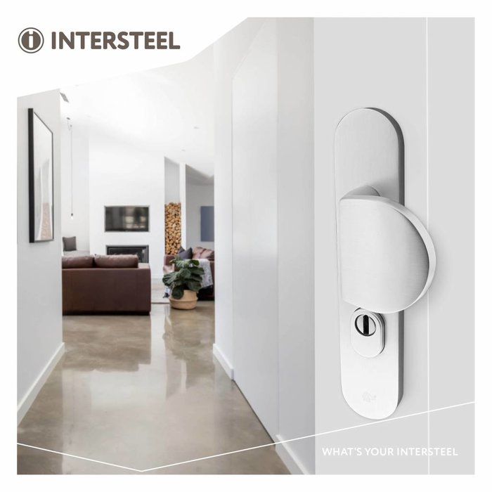 Intersteel Intersteel Sicherheitsbeschlag SKG3 Griff-/Kurbelprofilzylinder mit Kernziehschutz