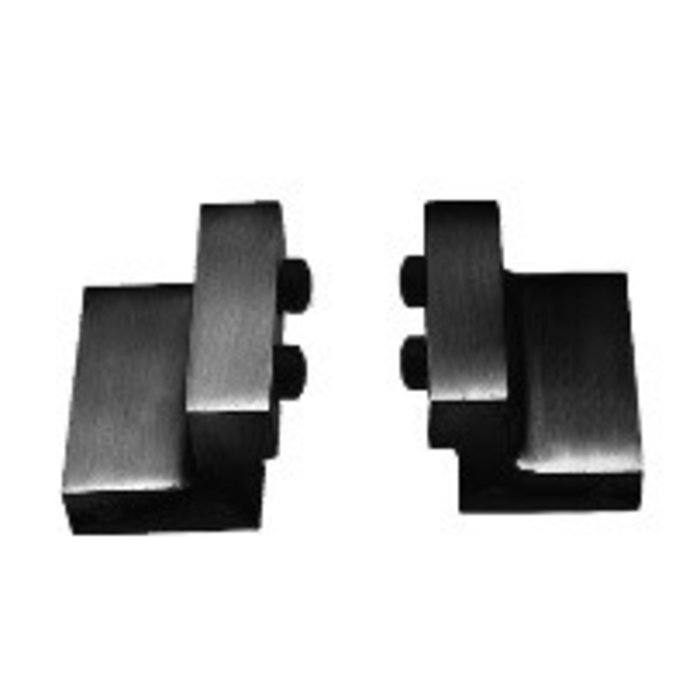 Intersteel Set van 2 stoppers tbv schuifdeursysteem, incl. bevestiging, mat zwart