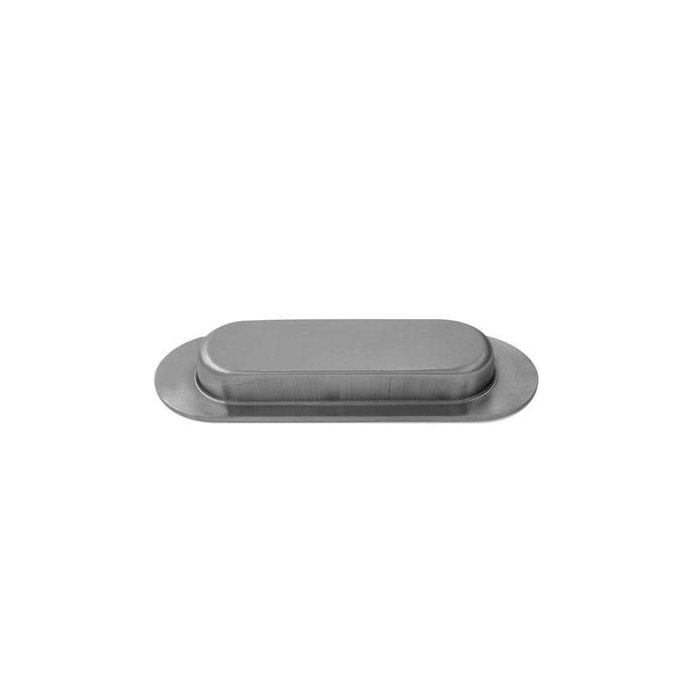 In-Door Sliding door bowl Oval 120x40mm stainless steel each