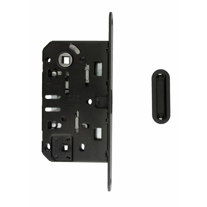 AGB Schwarzes Magnetschloss AGB - Frontplatte 195x22mm - WC 96mm