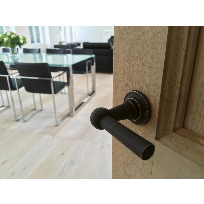 HDD Poignées de porte anciennes en laiton Petra T + T