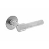 Intersteel Poignées de porte en acier inoxydable modèle L/L avec rosaces plates 50x2mm