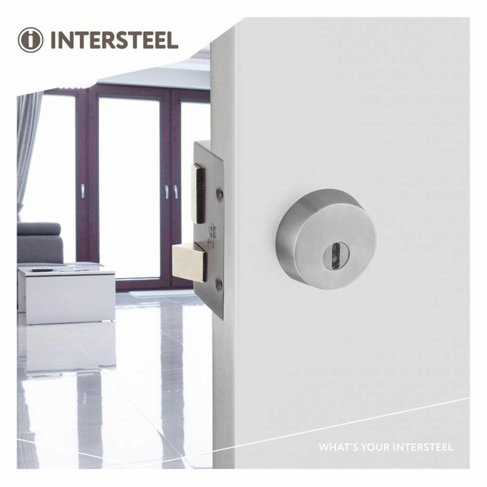 Intersteel SKG3 Rosace de sécurité ronde pour serrures de jante avec protection anti-arrachement du noyau en acier inoxydable