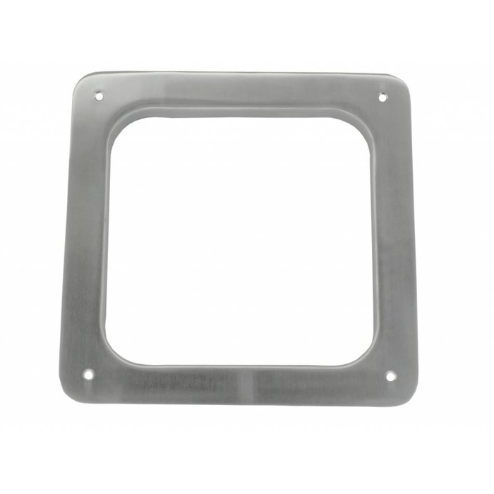 HDD Porthole square 190 mm stainless steel plus with screw holes