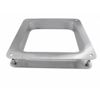 HDD Patrijspoort vierkant 190 mm inox plus met patentvijzen