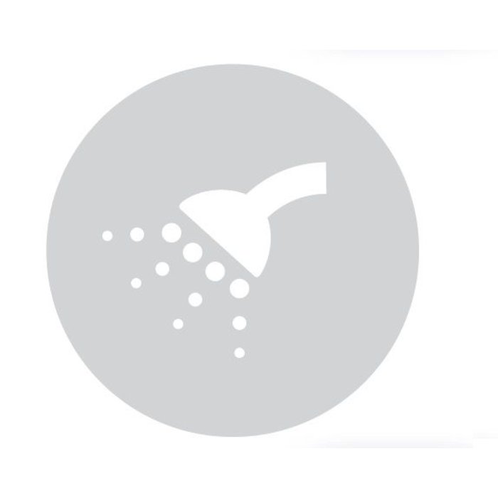 HDD Glas rundes Picto Badezimmer 198mm Dicke 4mm