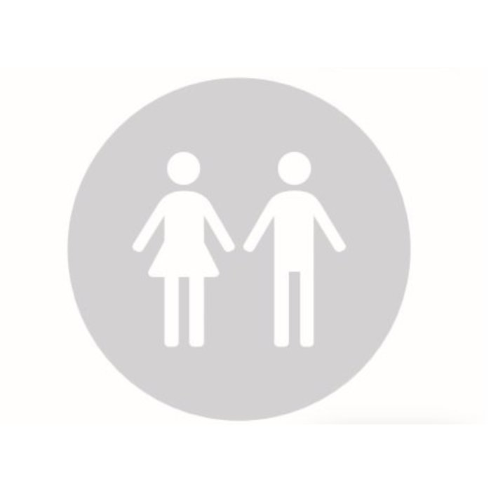 HDD Rundes Pikto-WC aus Glas 198 mm Dicke 4 mm