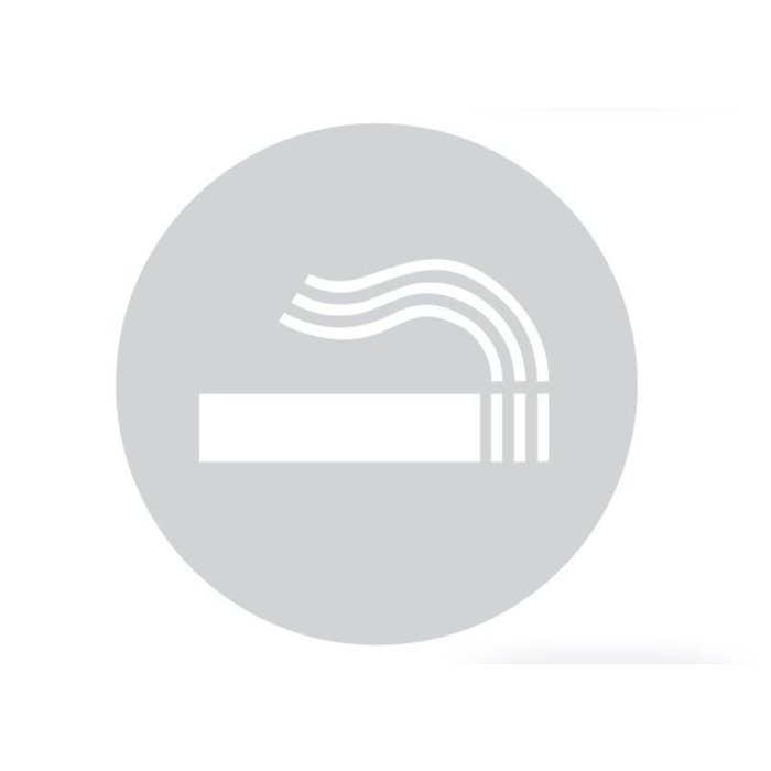 HDD Glass round picto smoke chamber 198mm thickness 4mm