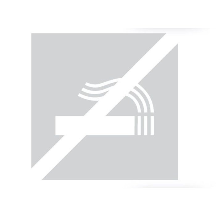 HDD Glas vierkant picto rookverbod 198mm dikte 4mm