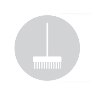 HDD Glass round picto brush 198mm thickness 4mm