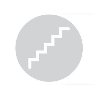 HDD Escalier picto rond en verre 298mm épaisseur 4mm