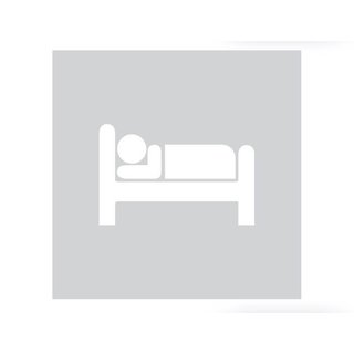 HDD Quadratisches Bett aus Glas, 198 mm, Dicke 4 mm