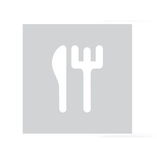 HDD Glas vierkant picto bestek 198mm dikte 4mm