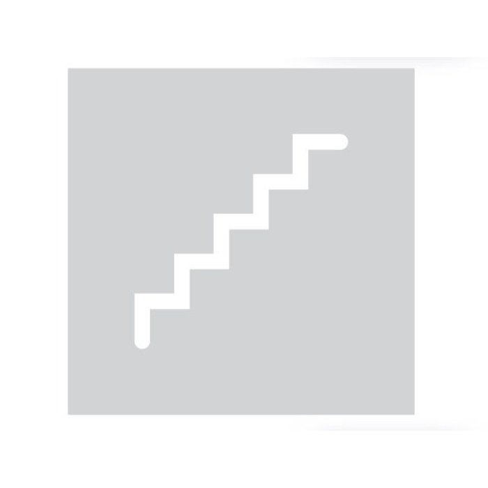 HDD Glass square picto stairs 198mm thickness 4mm