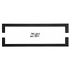 HDD Poignées de porte noires Cubica 20/500 paire pour portes en verre