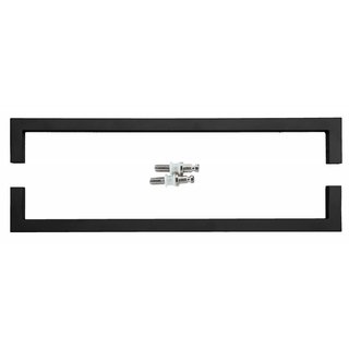 HDD Black door handles Cubica 20/500 pair for glass doors