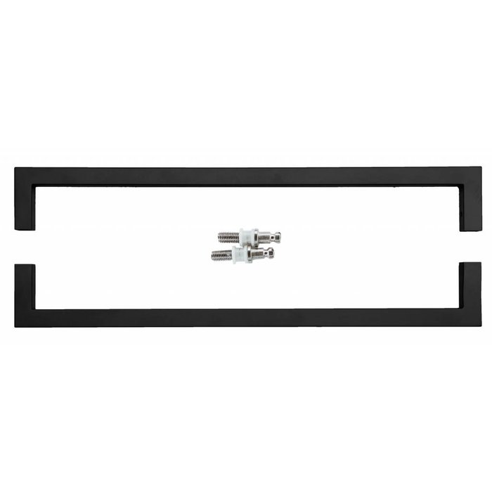 HDD Door handle Cubica 20/500 black pair for glass