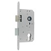 Assa Abloy Tag- und Nachtzylinderschloss – 72/50 mm – Edelstahloptik mit abgerundeter Frontplatte 205 x 22