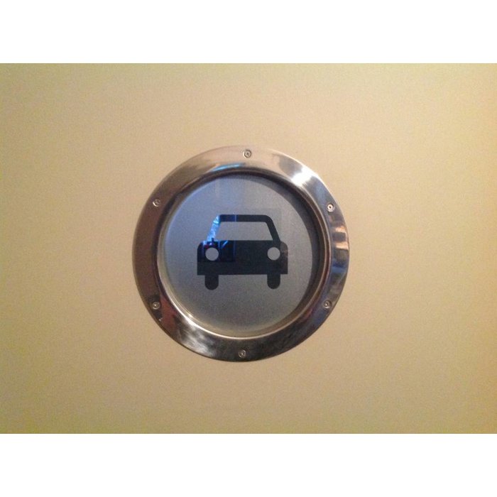 HDD Ronde patrijspoort 290mm inox plus