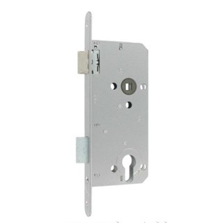 Assa Abloy Litto Zylinderschloss 90/50 Edelstahloptik - abgerundete Frontplatte 240x22mm