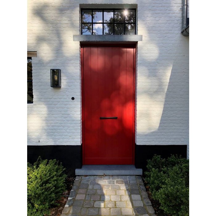 Dauby Poignée de porte d'entrée noire PMBU 200/358 mm en fonte vieillie naturelle