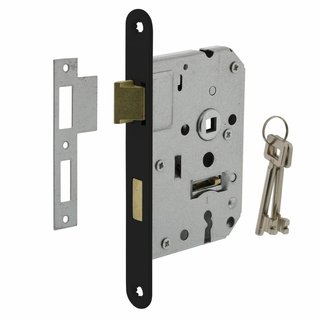 Intersteel Black Piano Lock Day and Night Lock, 55mm, Black, 20 x 175mm, 50mm Thorn