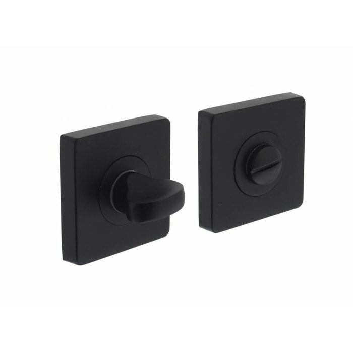 Intersteel Intersteel Rozet toilet-/badkamersluiting vierkant mat zwart