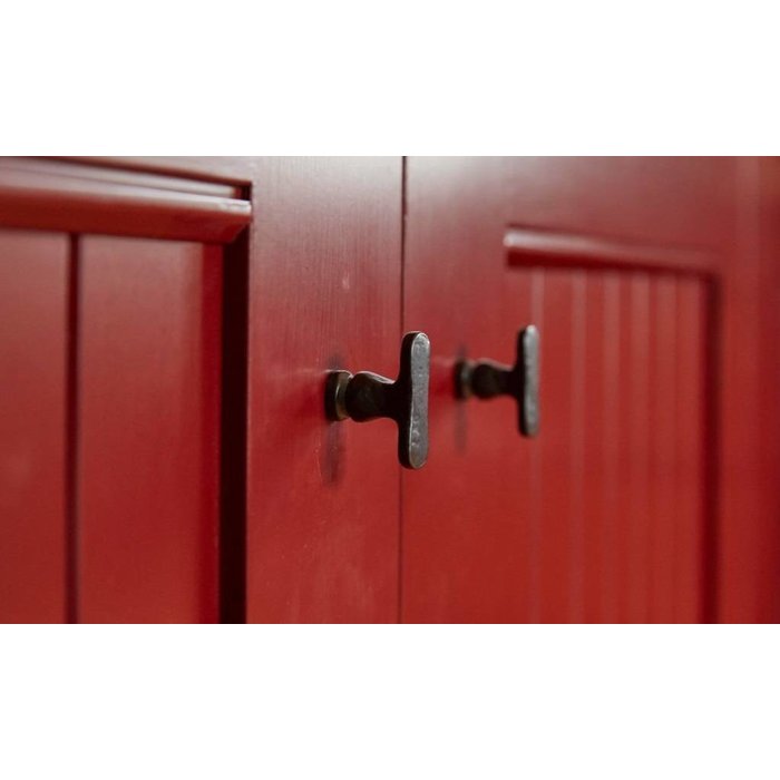 Dauby Furniture handle aged iron - black PBU-37mm (VO)