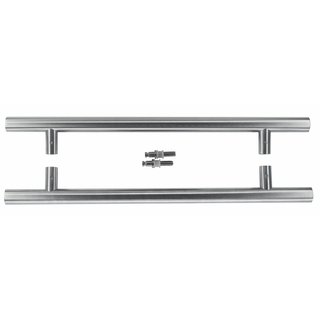 HDD RVS deurgrepen T 30/350/500 inox plus paar voor glas