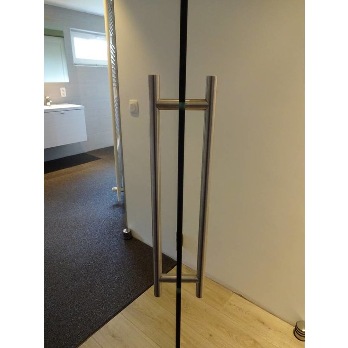 HDD Edelstahltürgriffe T 30/350/500 Edelstahl plus Paar für Glas