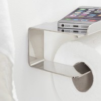 Tiger Colar Toiletrolhouder met planchet RVS gepolijst