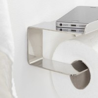 Tiger Colar Toiletrolhouder met planchet RVS gepolijst