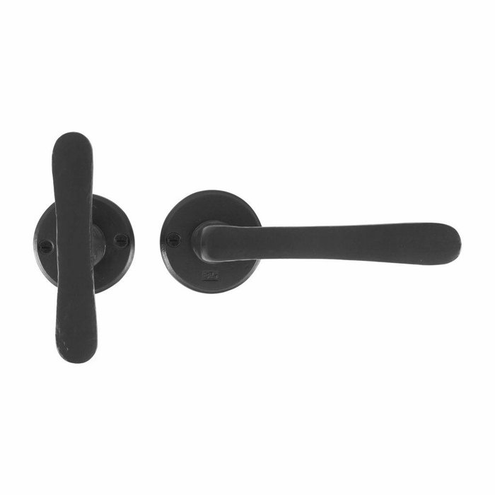 Dauby Poignées de porte noires PHTL”T+L” /50 fer vieilli - (VO)