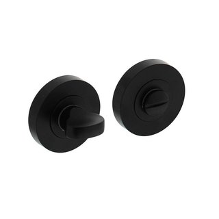 Intersteel Fermeture WC 8mm ronde 53x8mm avec cames 7mm noir mat