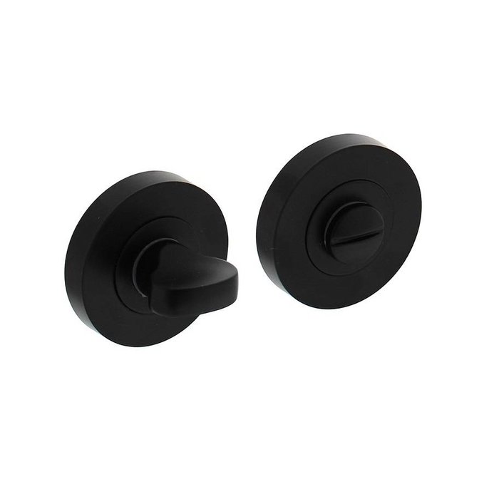 Intersteel WC-closure 8mm round 53x8mm with 7mm cams matt black