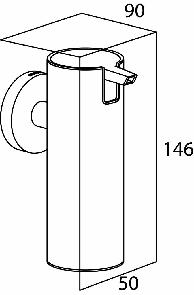 Tiger Boston Seifenspender S in gebürstetem Edelstahl | Deurklinkenshop