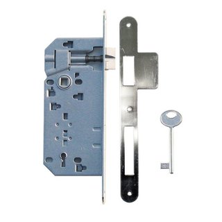 AGB Lock nickel 90mm + wider striker plate