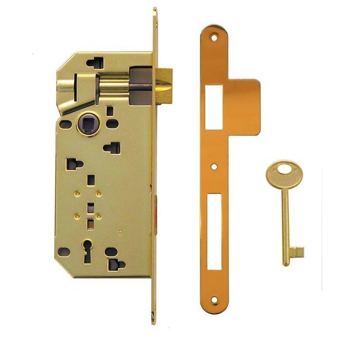 AGB SERRURE AGB OR 90MM + CONTRE-PLAQUE PLUS LARGE