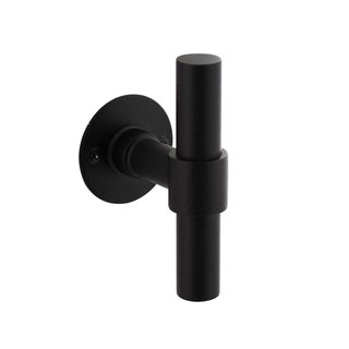 Intersteel Partie trouée T + rosette inox / noir