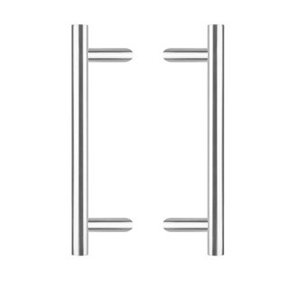 Intersteel Stainless steel door handles T-slanted 25/500/700 pair brushed