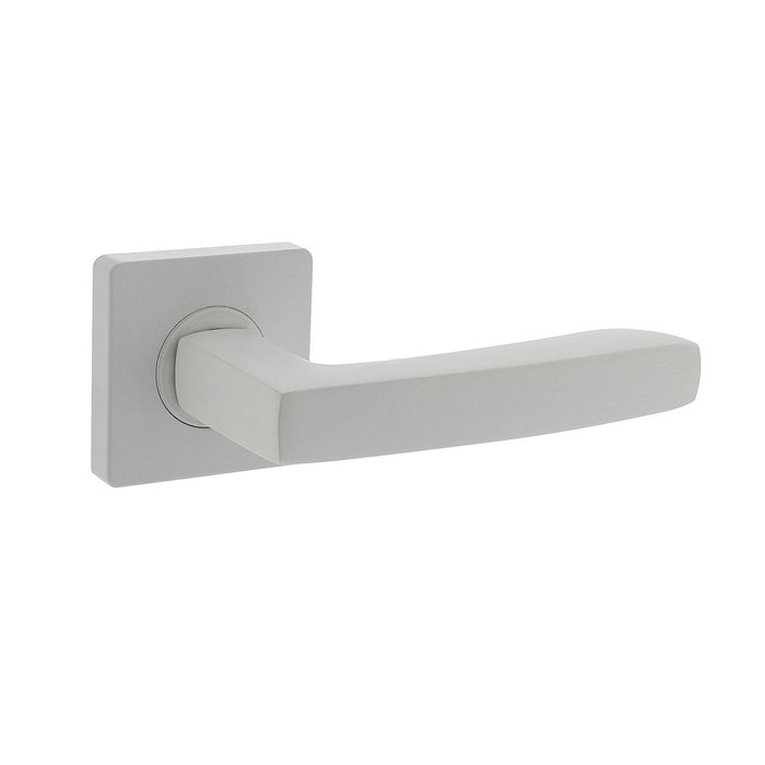 Intersteel Türgriff MINOS auf quadratischer Rosette 55x55x10mm mit Nocken - weiß