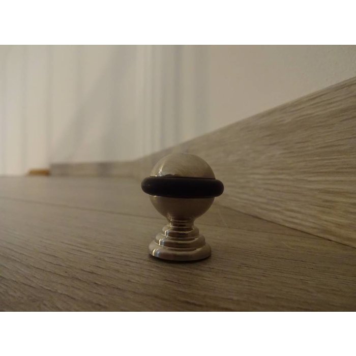 HDD Bodentürstopper Retro Edelstahloptik Bodenmontage