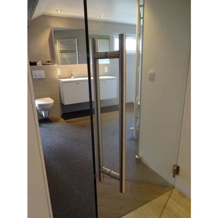 HDD RVS deurgrepen T 25/350/500 paar voor glazendeur